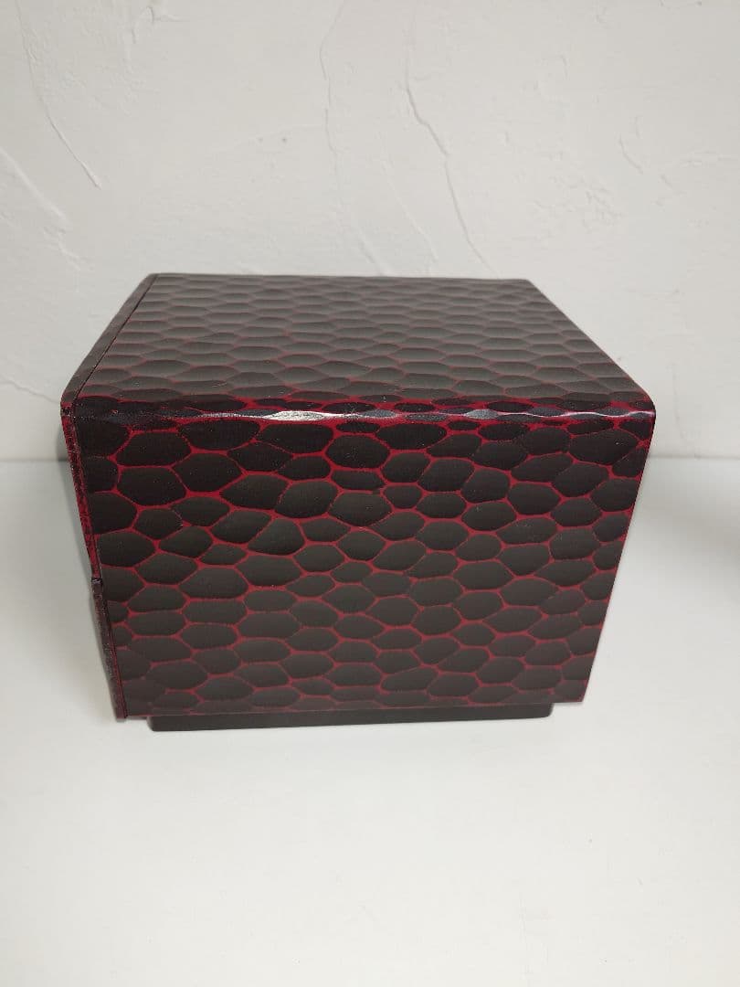 鎌倉彫 文房具入れ 電話台 2段 引出し 小物入れ ポットスタンド 昭和レトロ