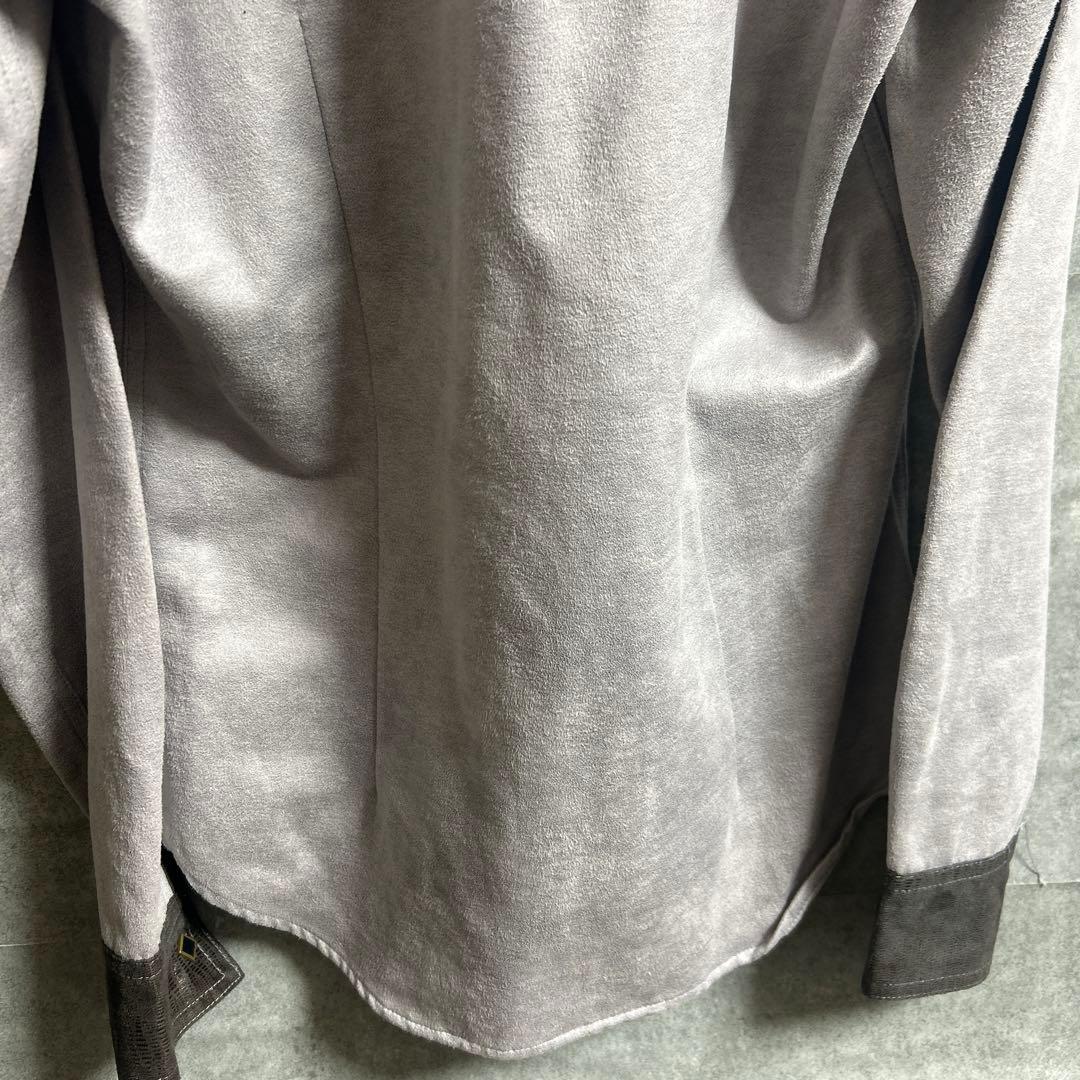 tornado mart レザータッチ ウエスタンシャツ y2k グランジ