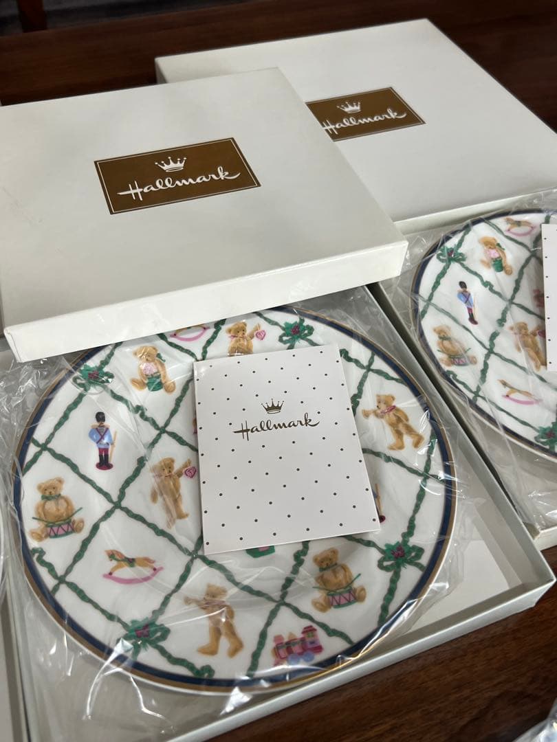 NARUMI Hallmark ナルミ テディベア ディナープレート　皿セット