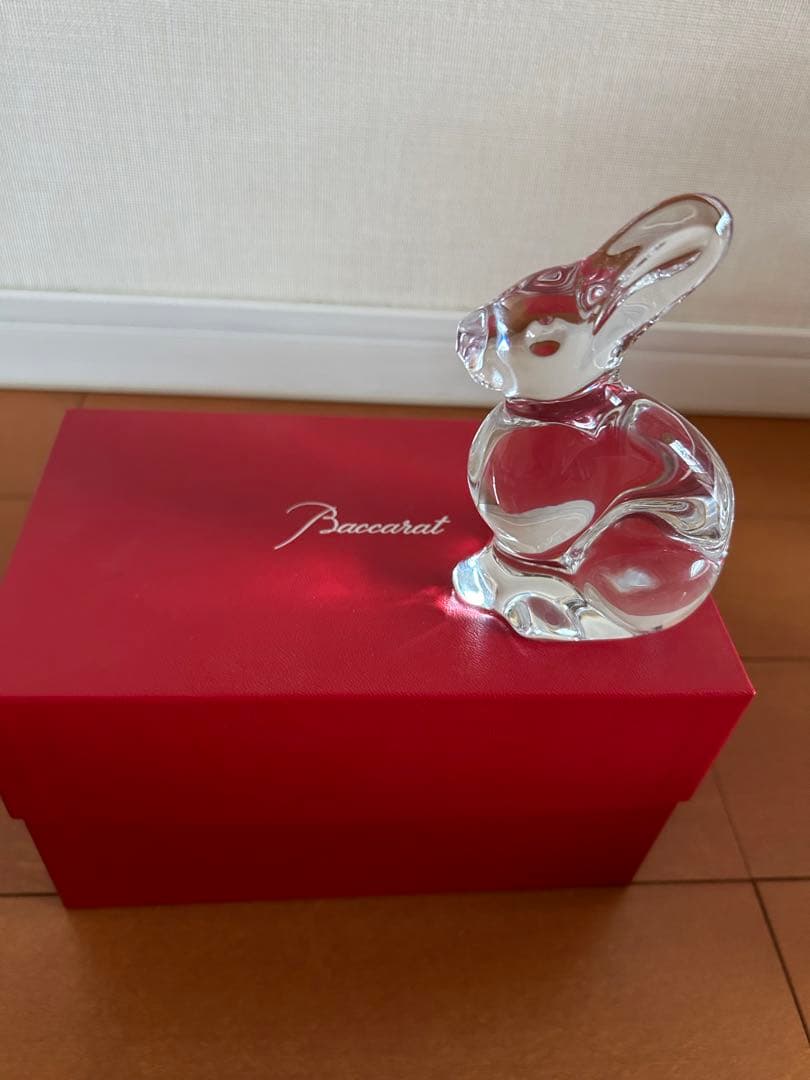 Baccarat バカラ　置き物　うさぎ　ラビット　アンティーク