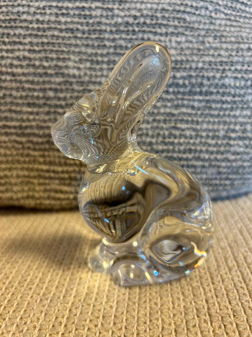 Baccarat バカラ　置き物　うさぎ　ラビット　アンティーク