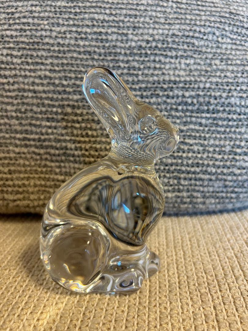 Baccarat バカラ　置き物　うさぎ　ラビット　アンティーク