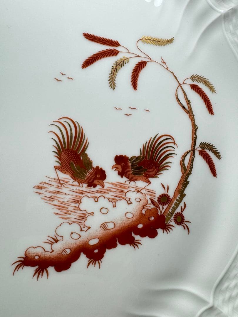 【希少 】Richard Ginori レッドコック 取手付 大皿 プレート