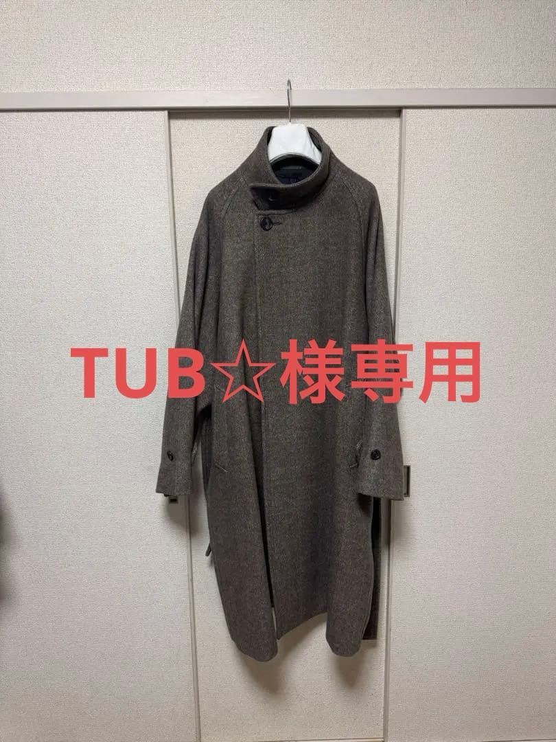 ジャケット・アウター RAINMAKER 24AW STAND COLLAR BELTED COAT