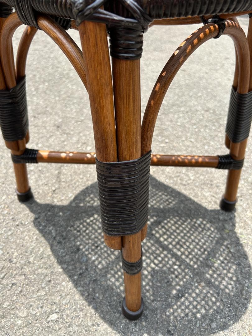 レア!! 熟練職人手作り こだわりの逸品！ツルヤ商店　籐源郷　スツール　ラタン