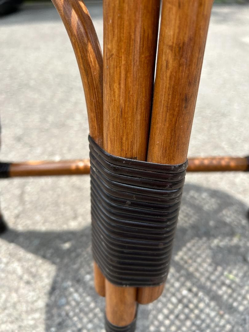 レア!! 熟練職人手作り こだわりの逸品！ツルヤ商店　籐源郷　スツール　ラタン