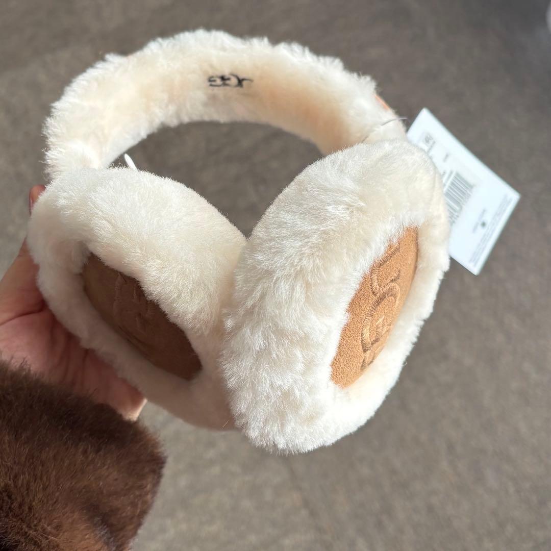 UGG ファー イヤーマフ 耳あて　ベージュ