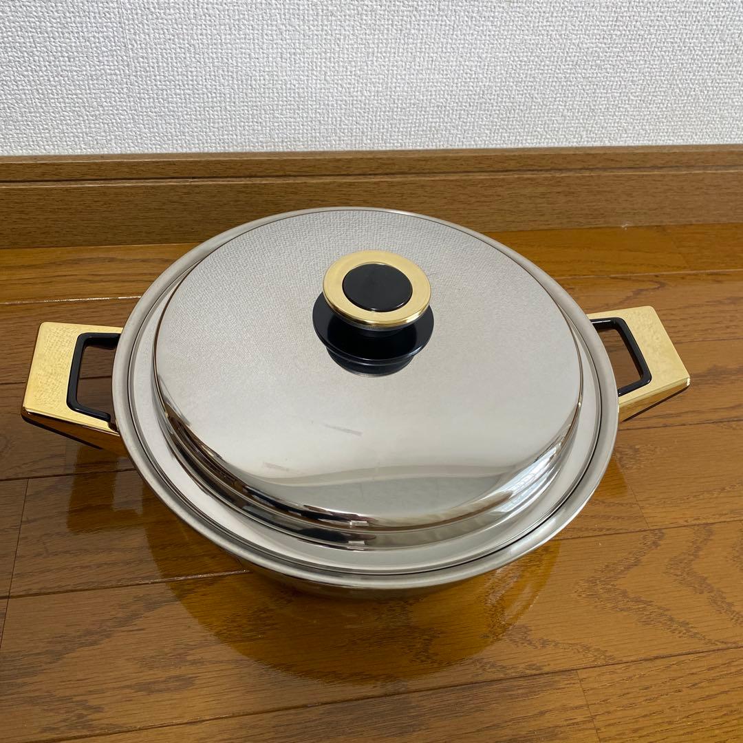 未使用　レインボークッカープレミアム　浅鍋　26cm 3.3L