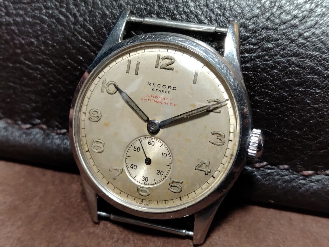 か*き様 レコード　バンパーオート　自動巻き時計