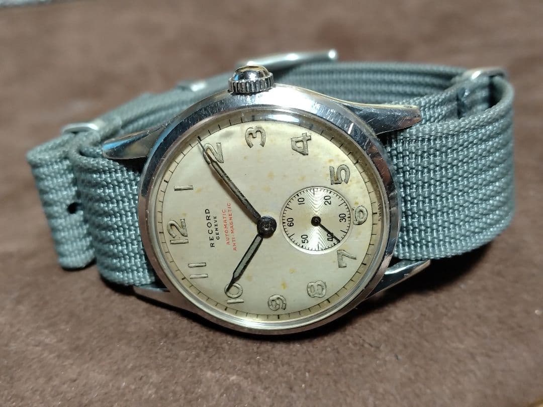 か*き様 レコード　バンパーオート　自動巻き時計