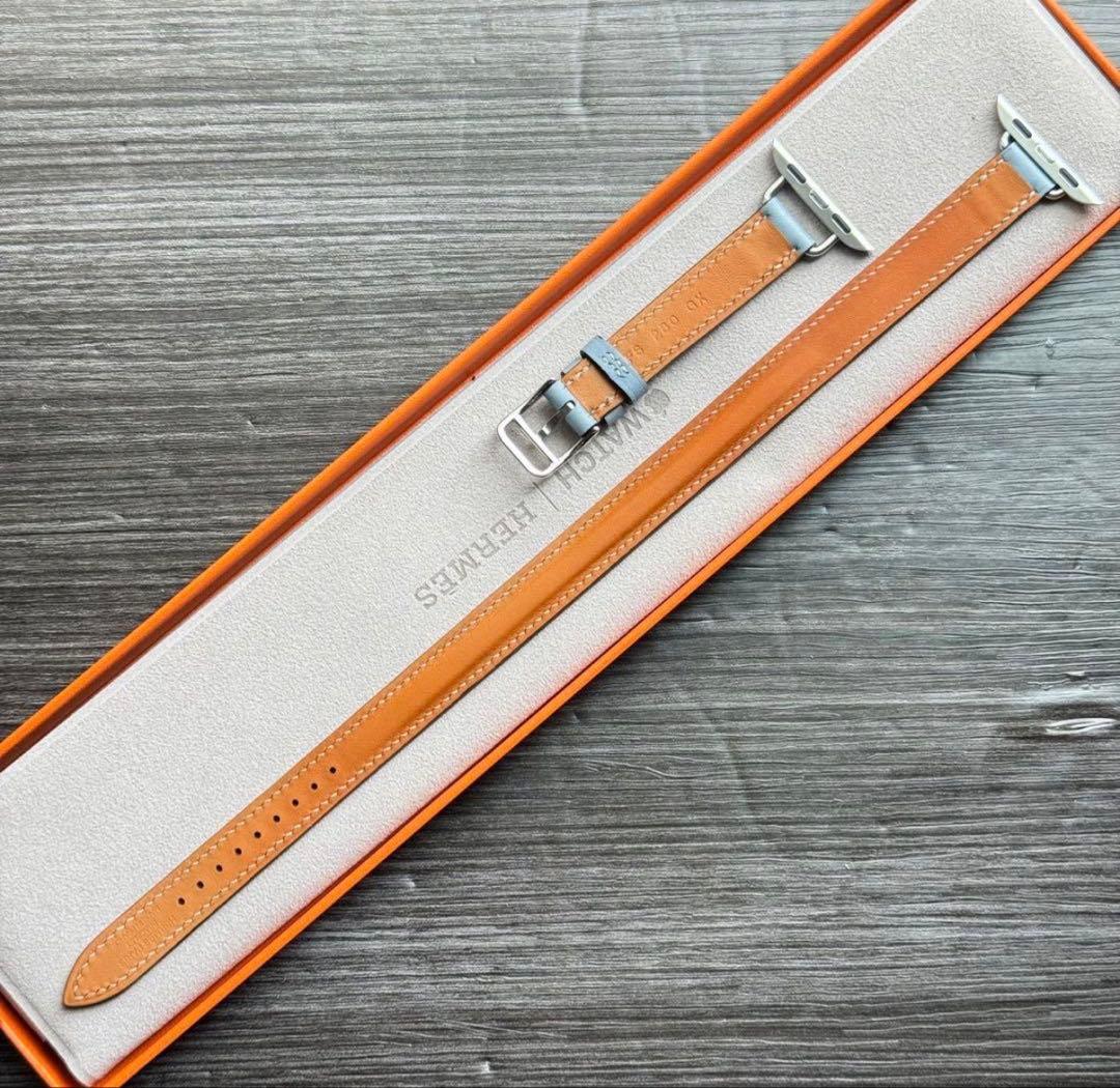 2999 ほぼ未使用　Apple Watch エルメス　エトゥープ　二重レザー