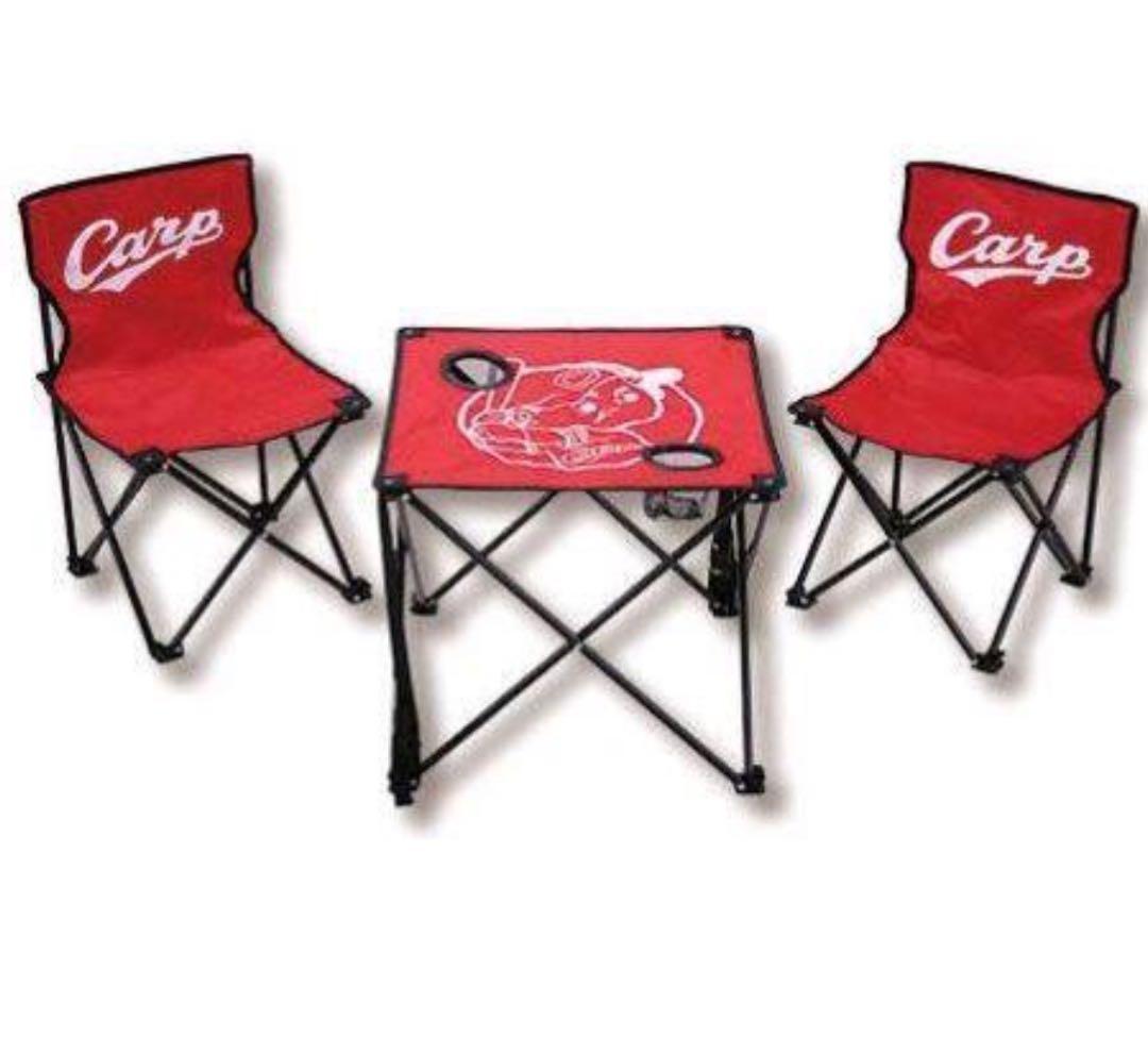Carp チェアとテーブルセット 赤　カープ