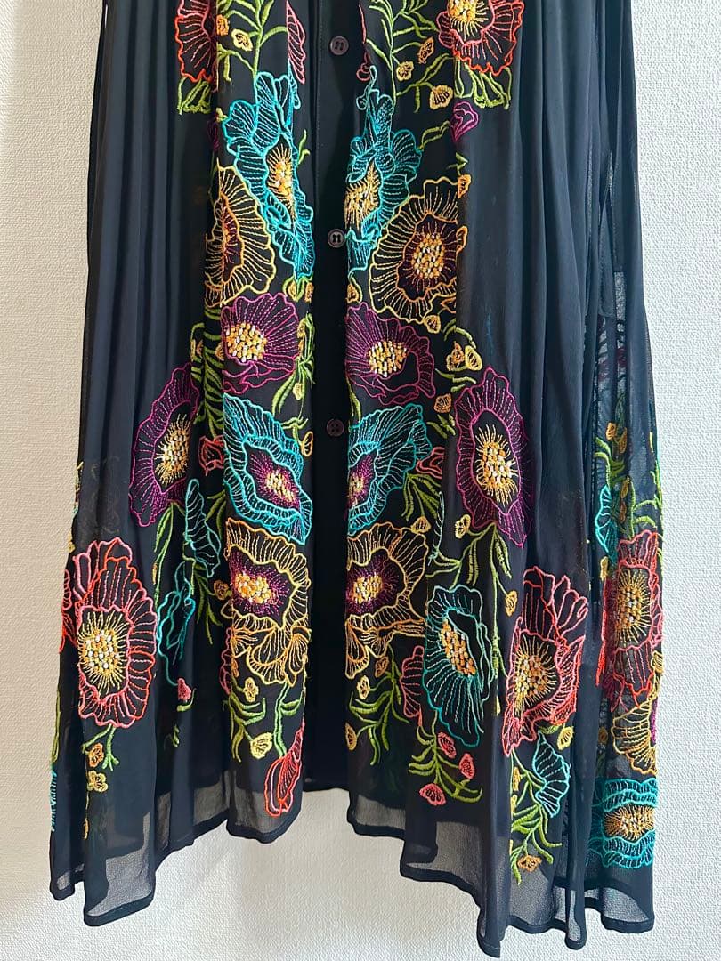 gracecontinental 花柄刺繍 ロングドレス