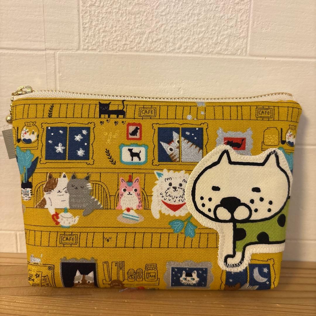 感謝価格　 巾着　猫柄　ハンドメイド　小物入れ　おやつ入れ　サニタリー入れ