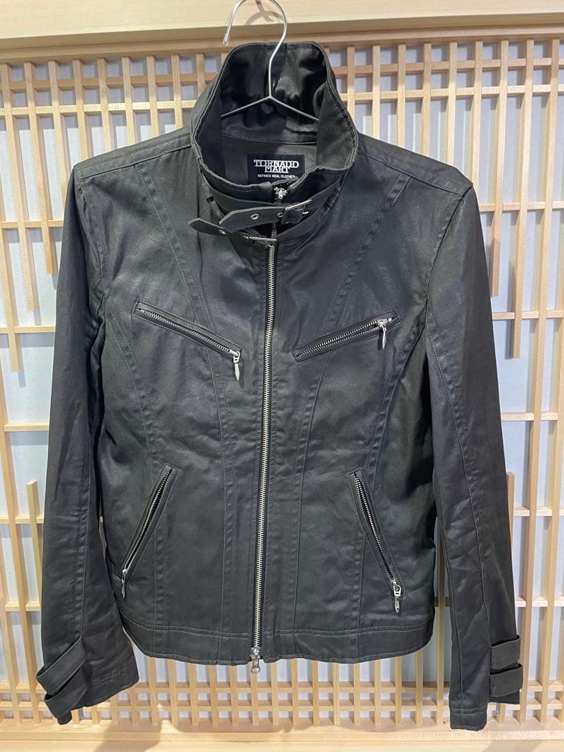 TORNADO MART ライダースジャケット M 綿100%（光沢あり）