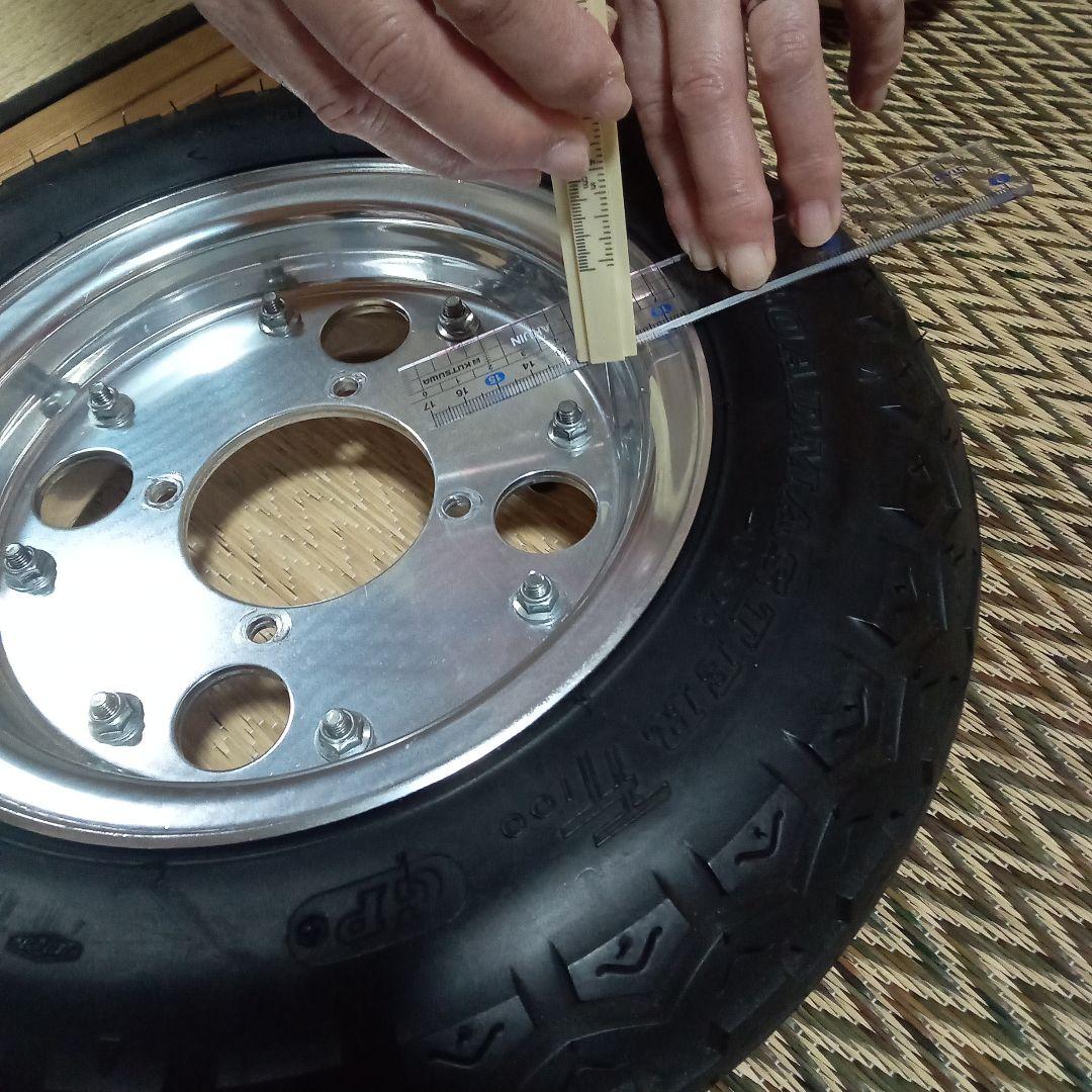 倉敷送料込みモンキー4Ｌ純正タイプ。8インチ。 アルミ＆タイヤ、セット。