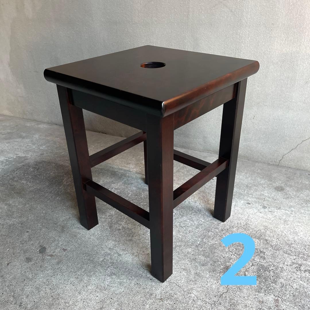 北海道民芸家具　樺材スツール　オールドヴィンテージ