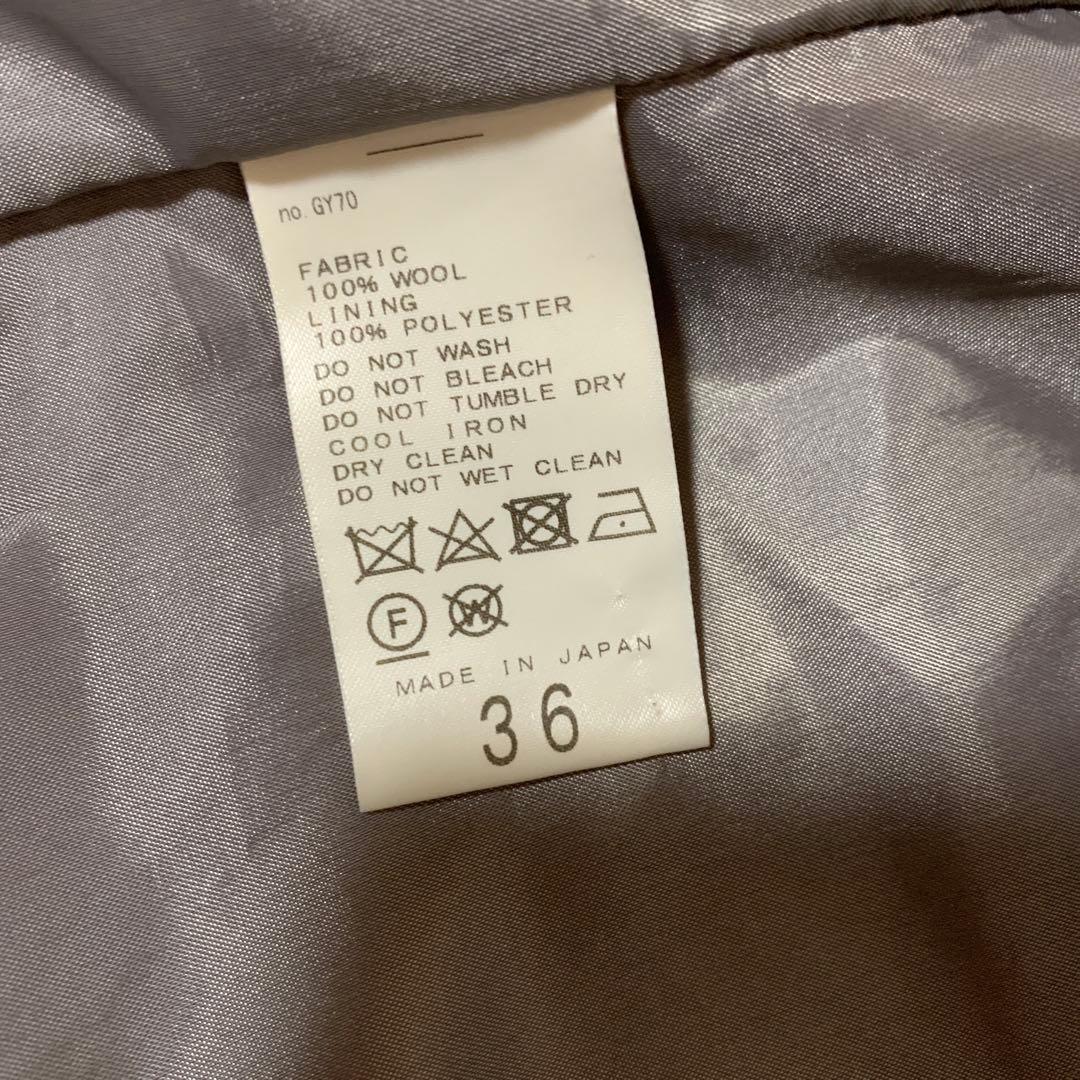 SLOBE IENA SUPER100 モッサVネックコート くすみピンク