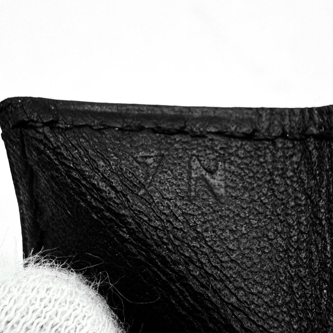 【美品】エルメス ルヴァンキャトル レザー ブラック ケース CA4