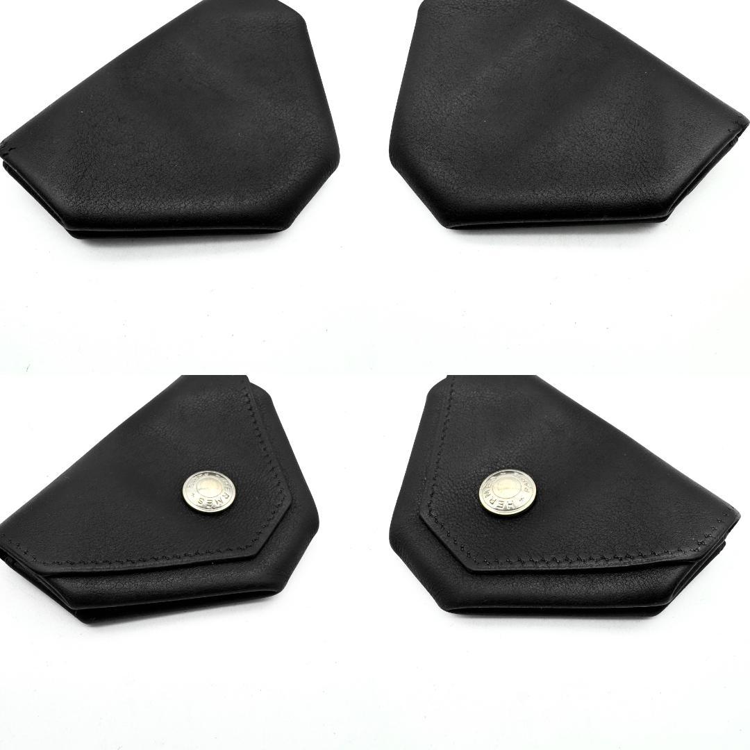 【美品】エルメス ルヴァンキャトル レザー ブラック ケース CA4