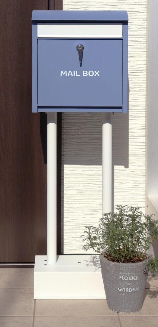 MJ PT OG　スタンドポスト　郵便ポスト　ブルー