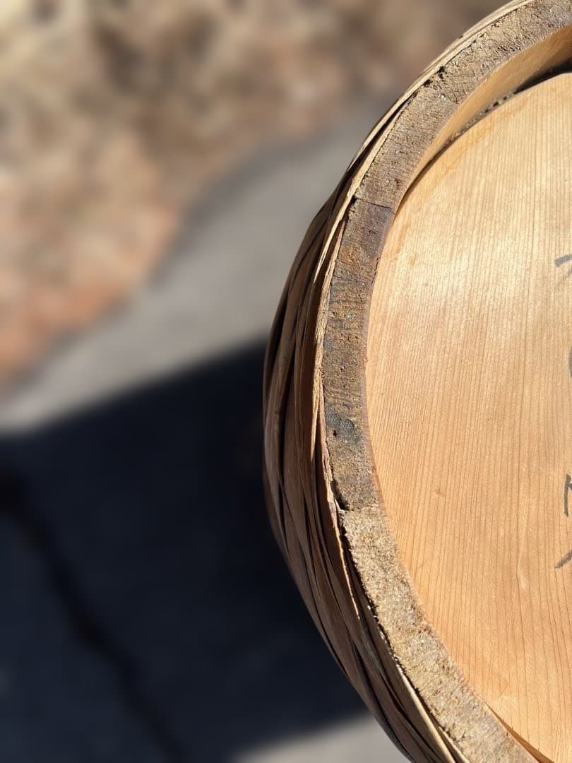 漬物樽　木製　蓋付き③