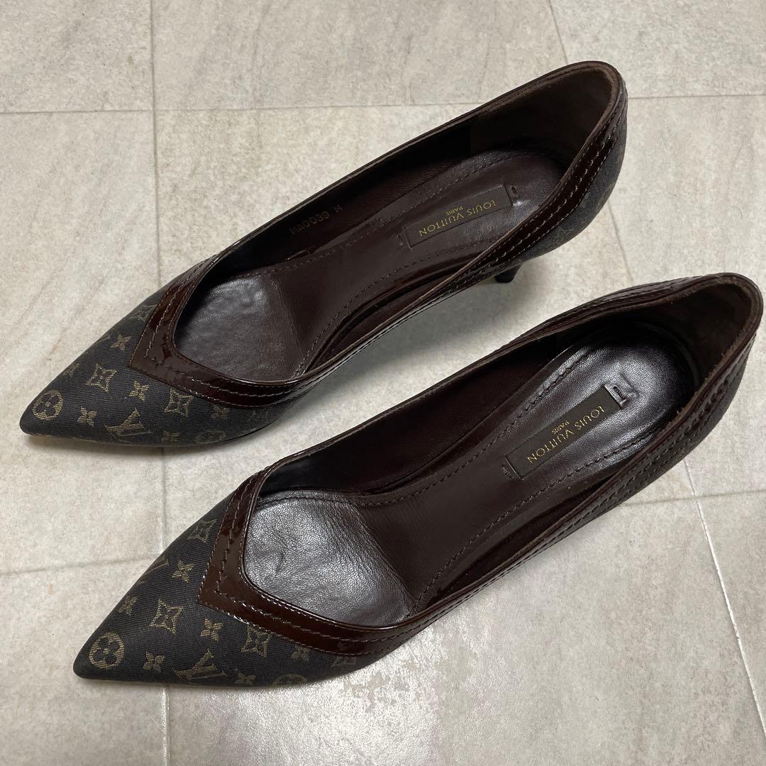 【極美品】LOUIS VUITTON ヴィトン モノグラム パンプス 24.5