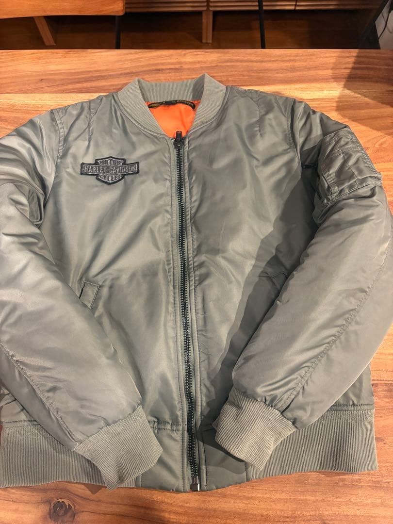 Harley-Davidson MA-1ジャケット オリーブグリーン