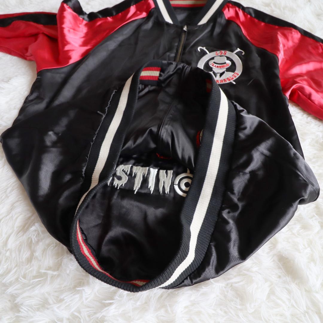 レア✨　大きいサイズ✨　スカジャン　刺繍　新日本プロレス　リバーシブル　内藤哲也