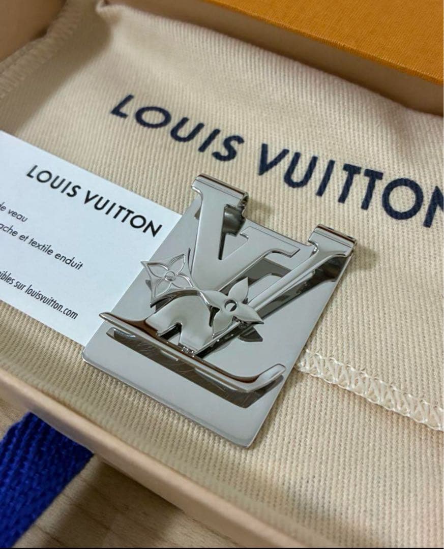 希少 美品 ルイヴィトン マネークリップ モノグラム ロウ LV メンズ 正規品