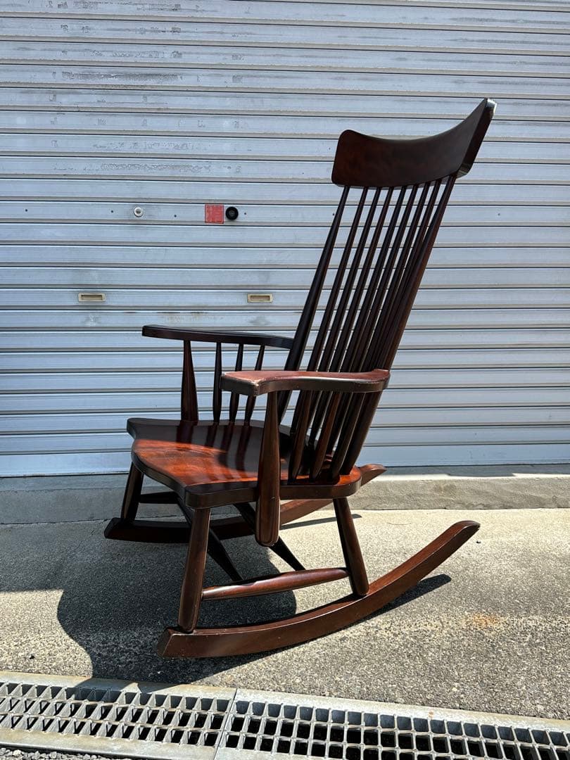松本民芸家具　Ｊ型ロッキングチェア　肘掛け椅子　イス　定価242,000円