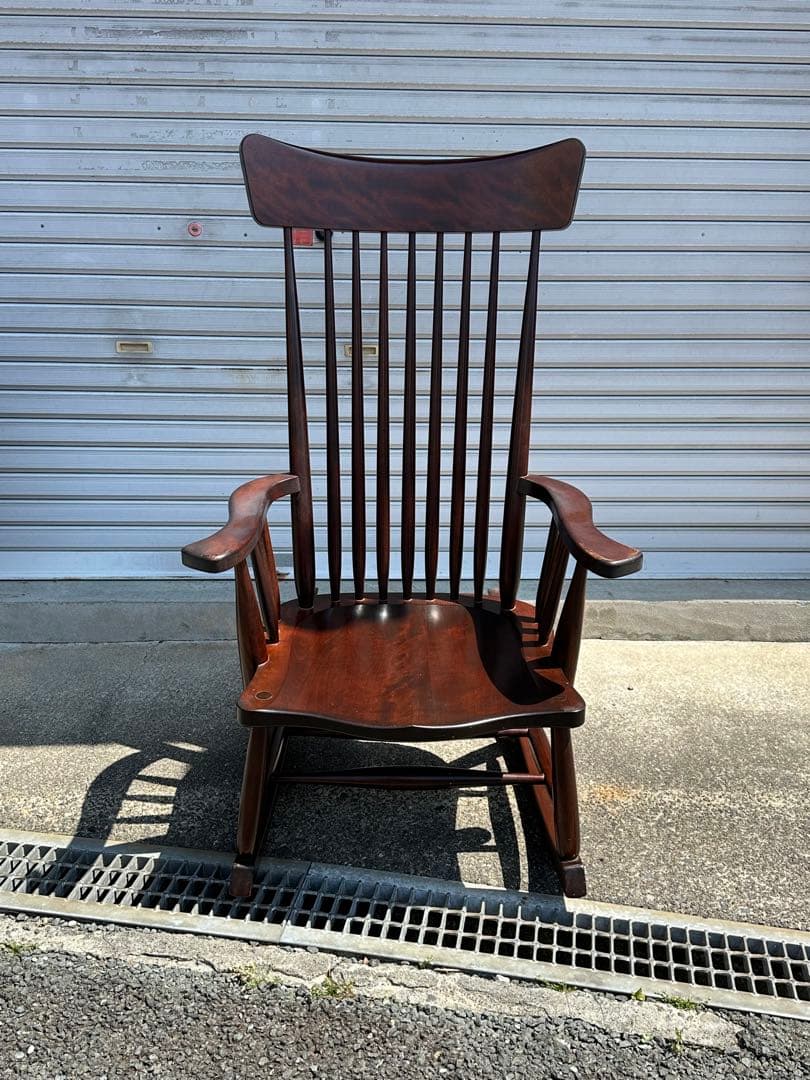 松本民芸家具　Ｊ型ロッキングチェア　肘掛け椅子　イス　定価242,000円