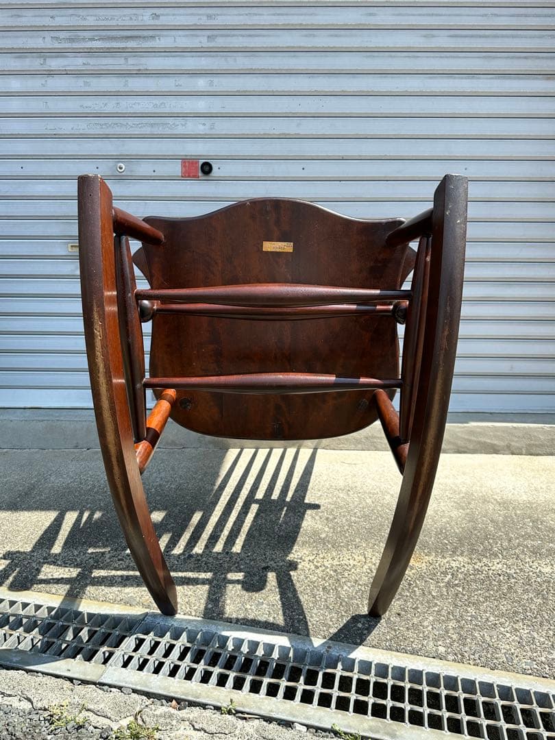 松本民芸家具　Ｊ型ロッキングチェア　肘掛け椅子　イス　定価242,000円