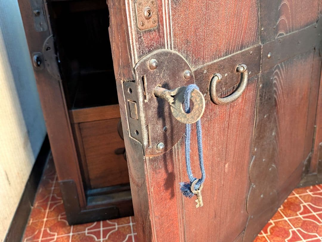 舟箪笥　帳場家具　時代家具　時代箪笥 骨董品　アンティーク　レトロ
