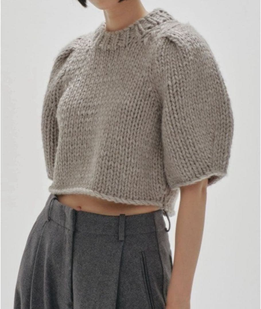 美品♡todayful Puffsleeve Hand Knit 半袖ニット