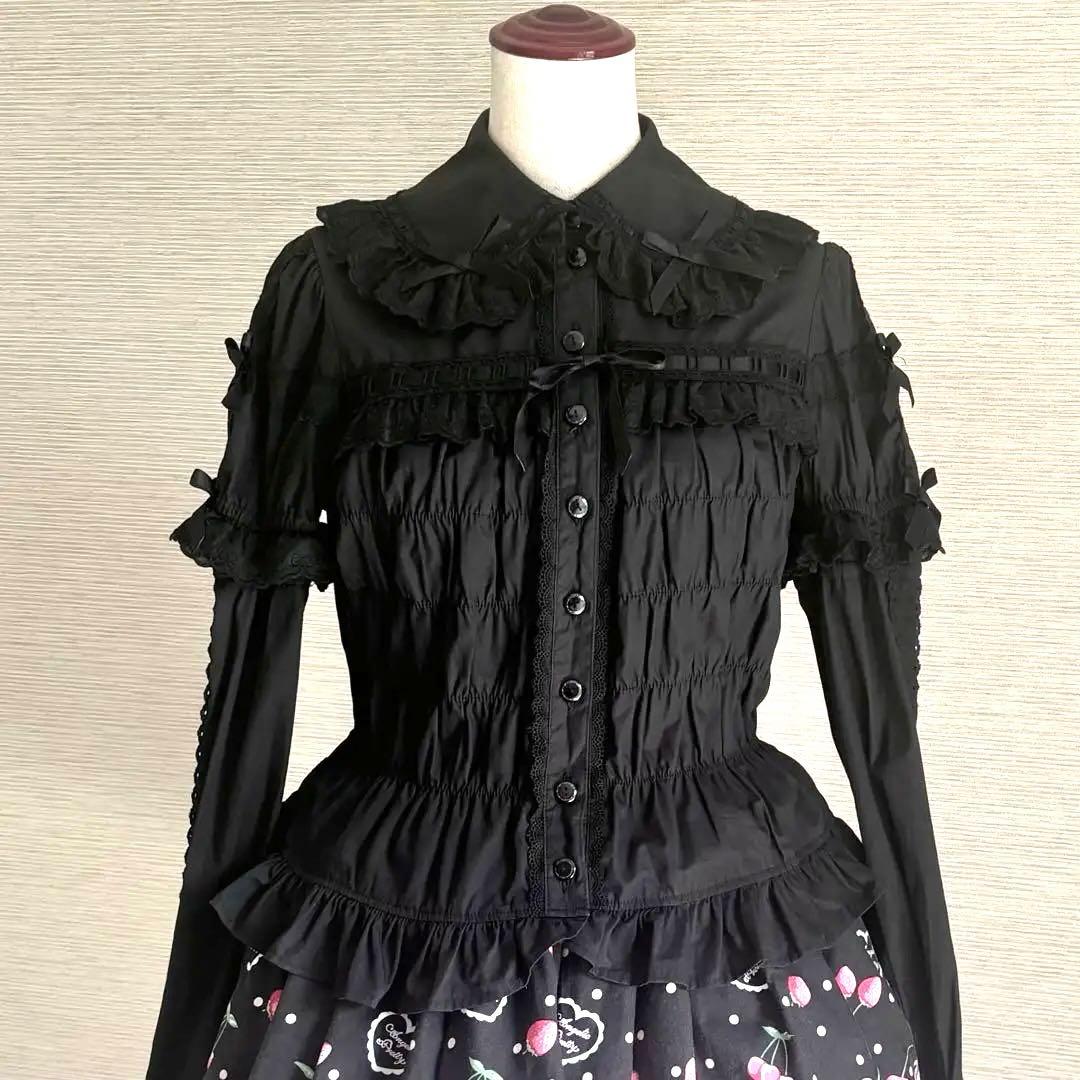 Angelic pretty お袖取り外し2wayブラウス ブラック