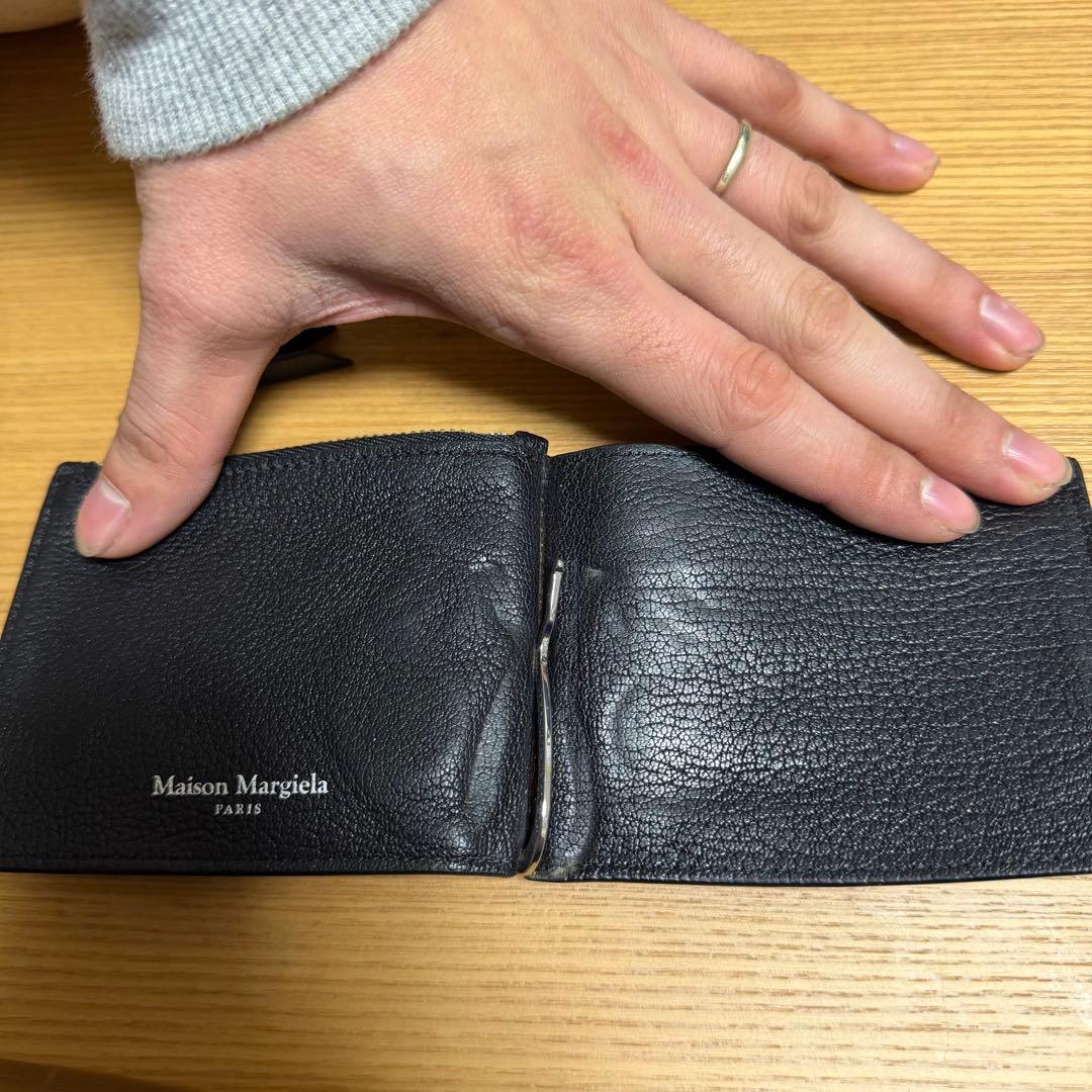 Maison Margiela ブラック レザー マネークリップ