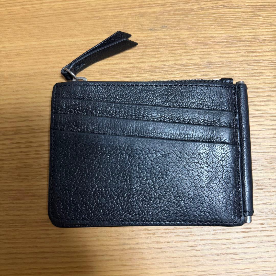 Maison Margiela ブラック レザー マネークリップ