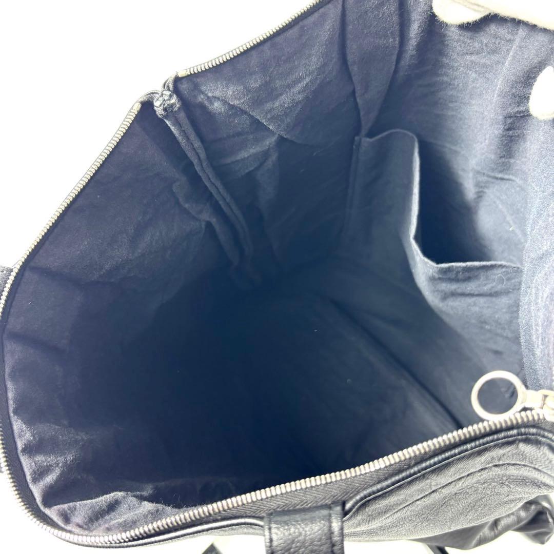 ✨極美品✨アエタ トートバッグ DA20 A4可 肩掛け ディアレザー ブラック