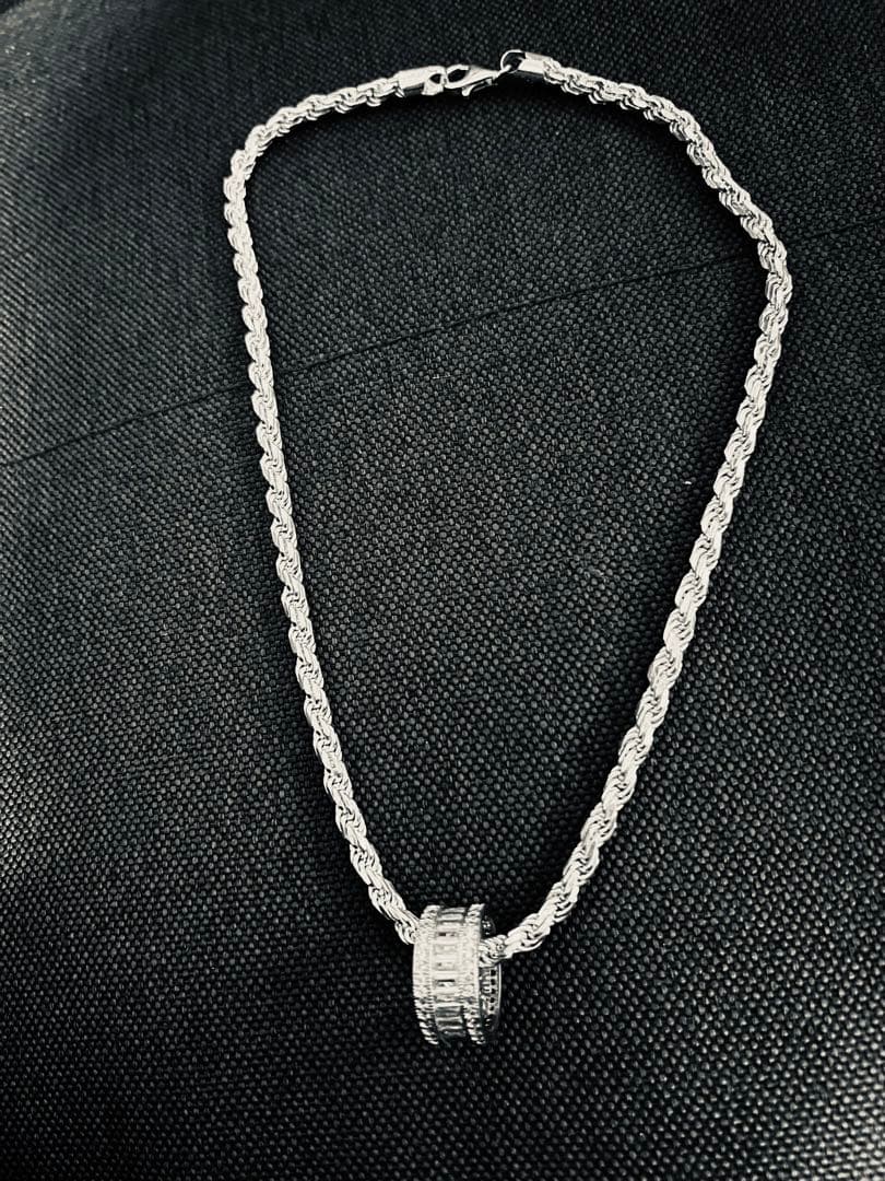 ハワイアンジュエリー✨フレンチロープチェーン＆avalanche系czダイヤ美品