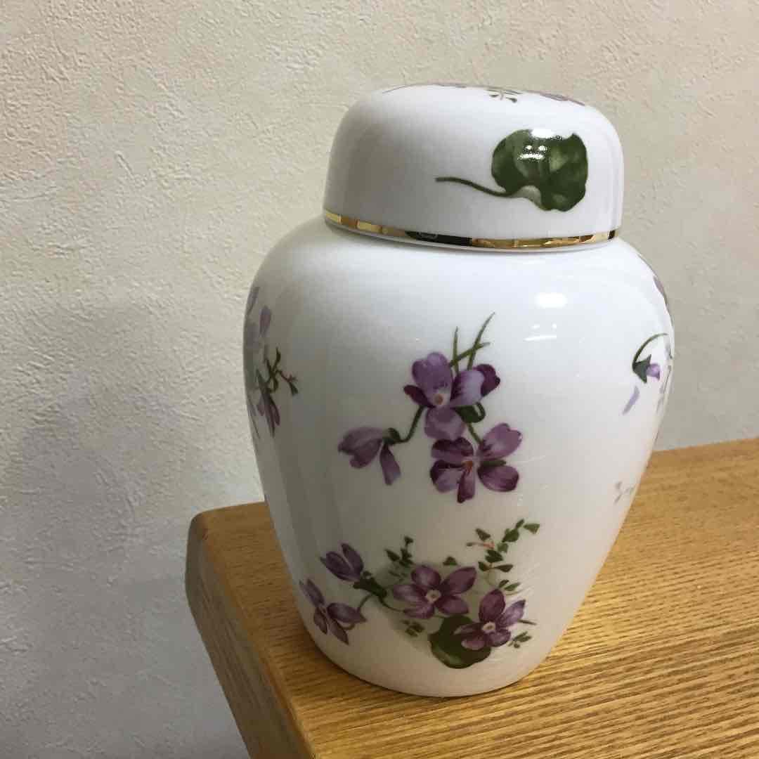 ハマースレイ バイオレット ジンジャー ジャー ティー キャディ