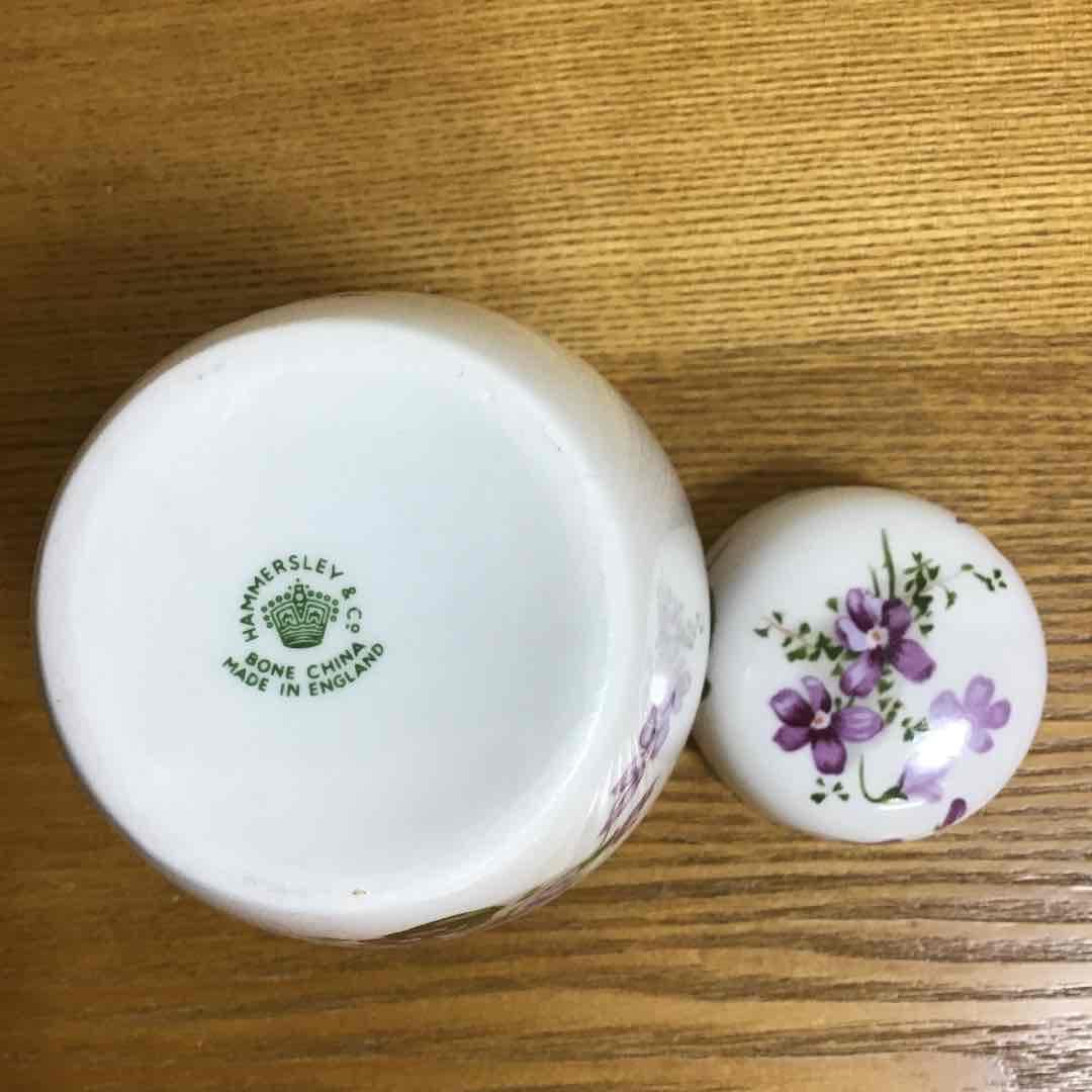 ハマースレイ バイオレット ジンジャー ジャー ティー キャディ