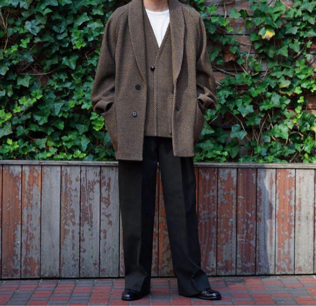 Phlannèl Wool Roving Twill Short Coat