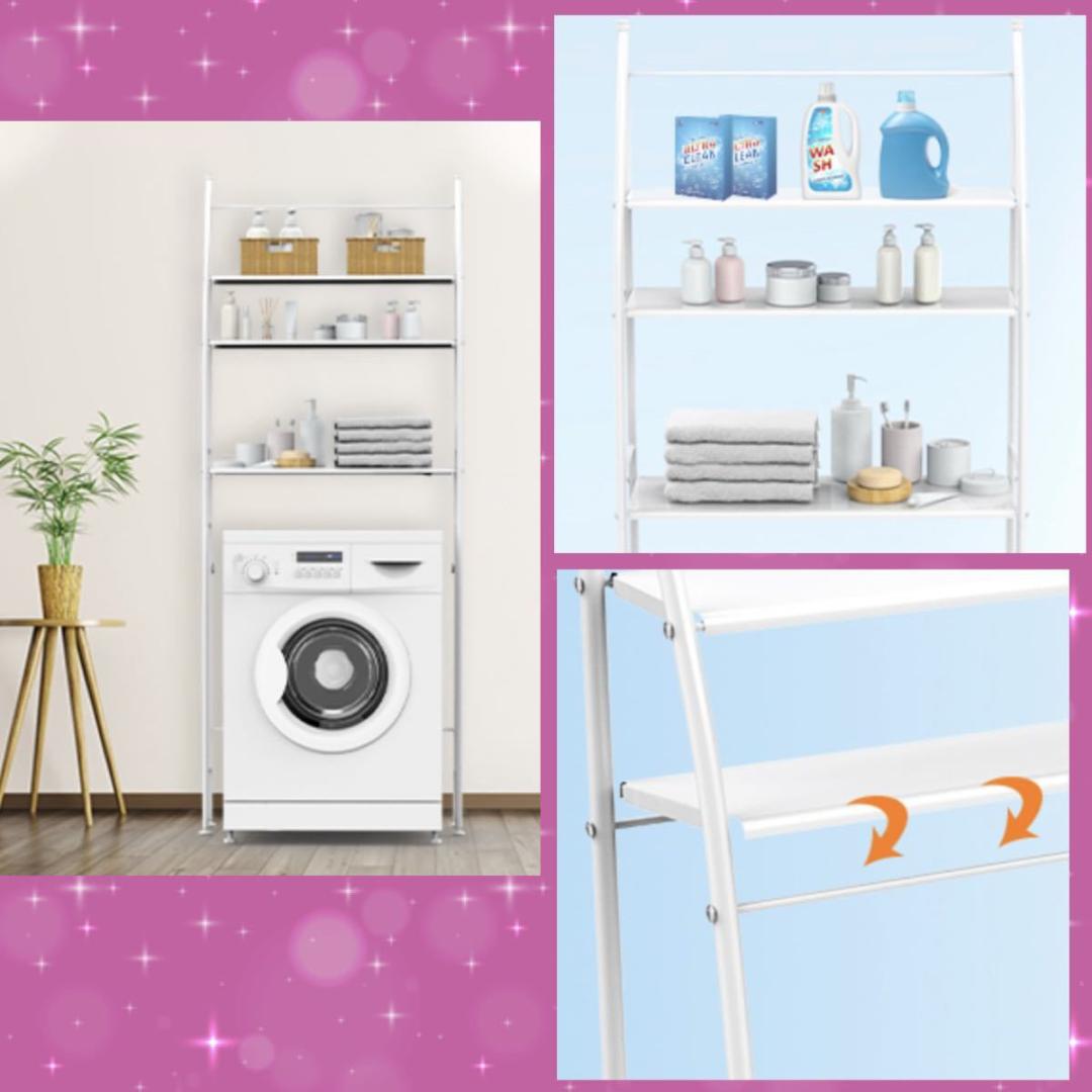 空間が限られるランドリースペースをより便利＆快適に♪❤多機能ランドリーラック