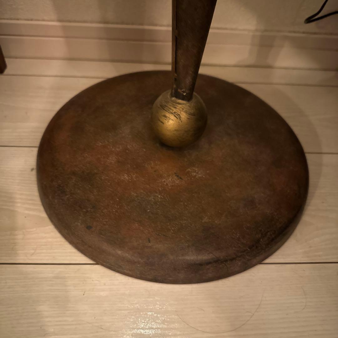 円形ガラスサイドテーブル　ミッドセンチュリー　ヴィンテージ