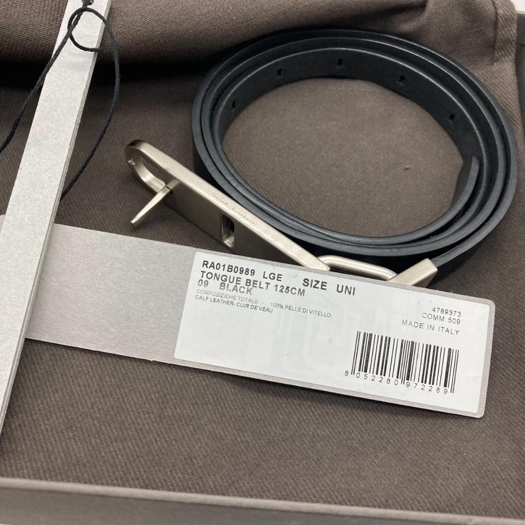 ▼Rick Owens リックオウエンス　ベルト　レザー　22ss 箱付き