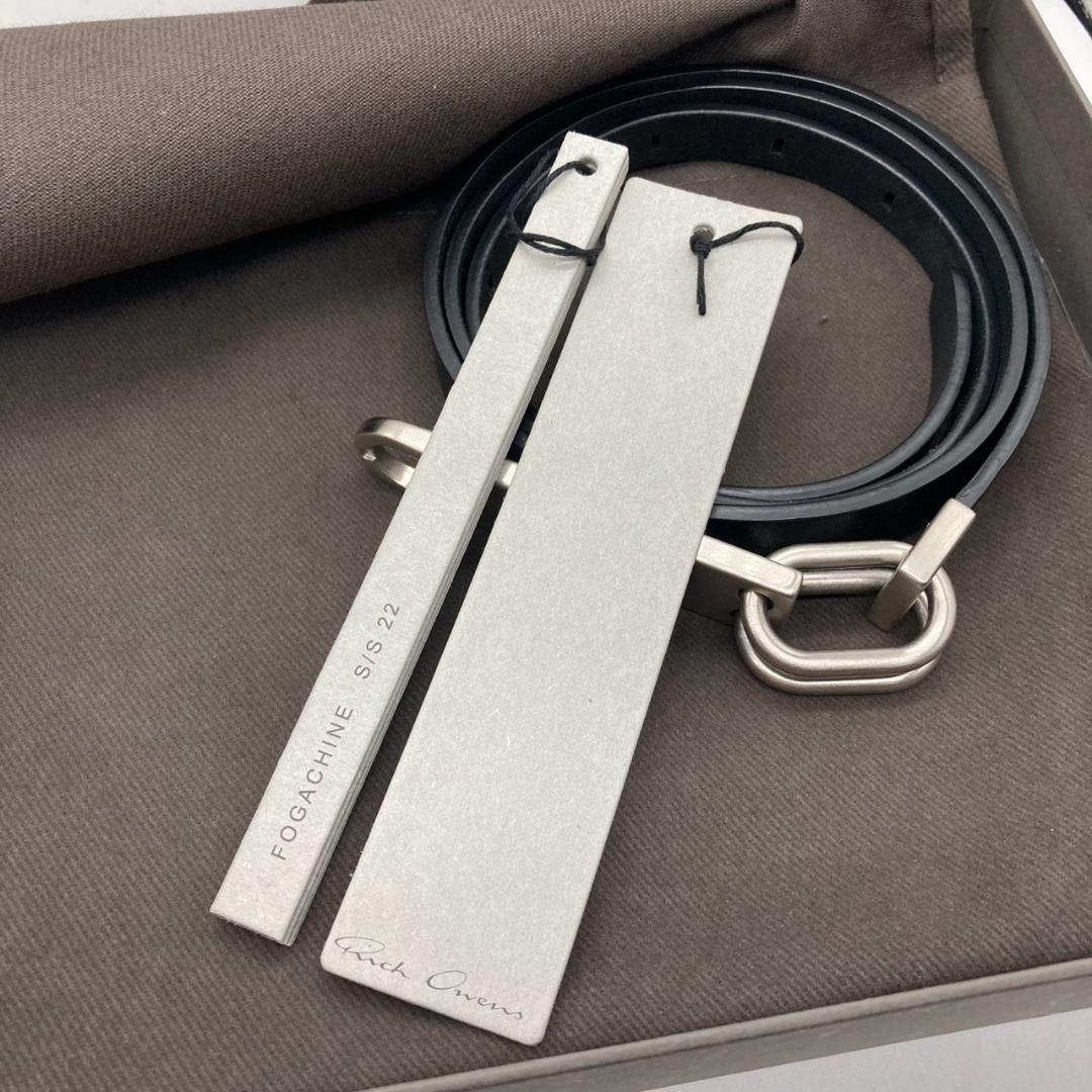 ▼Rick Owens リックオウエンス　ベルト　レザー　22ss 箱付き