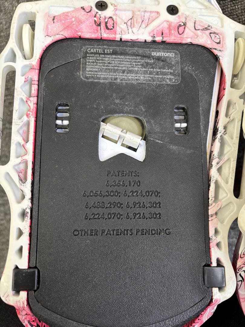 BURTON CARTEL EST バートン ビンディング Lサイズ 赤/白