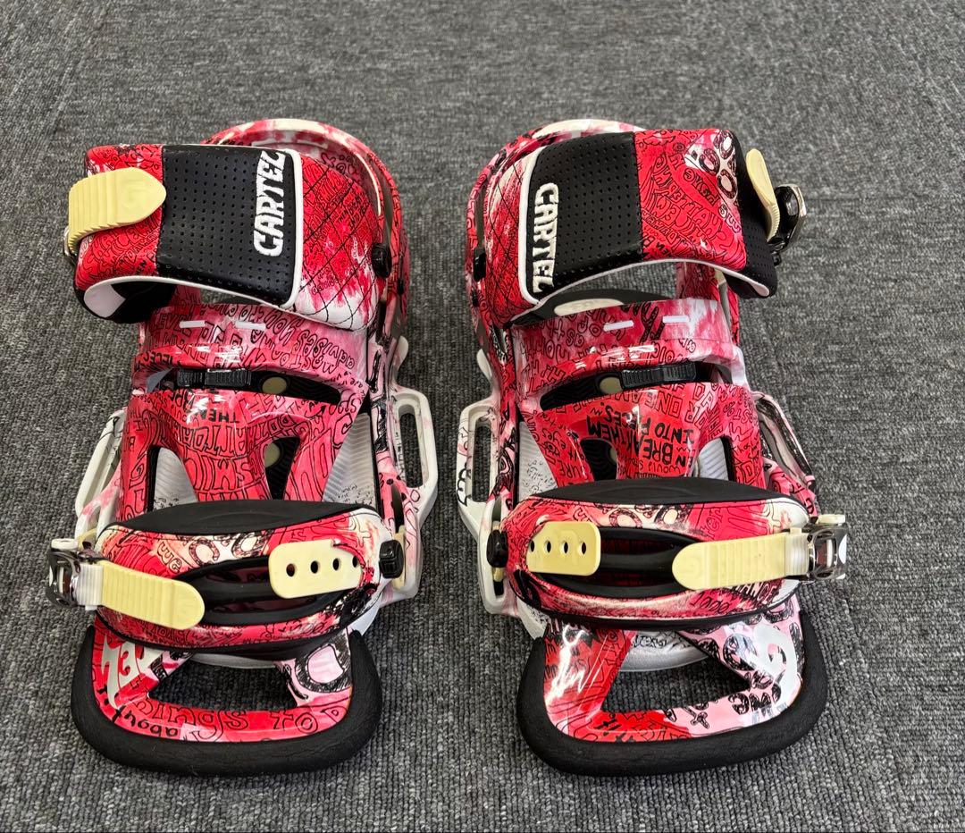 BURTON CARTEL EST バートン ビンディング Lサイズ 赤/白