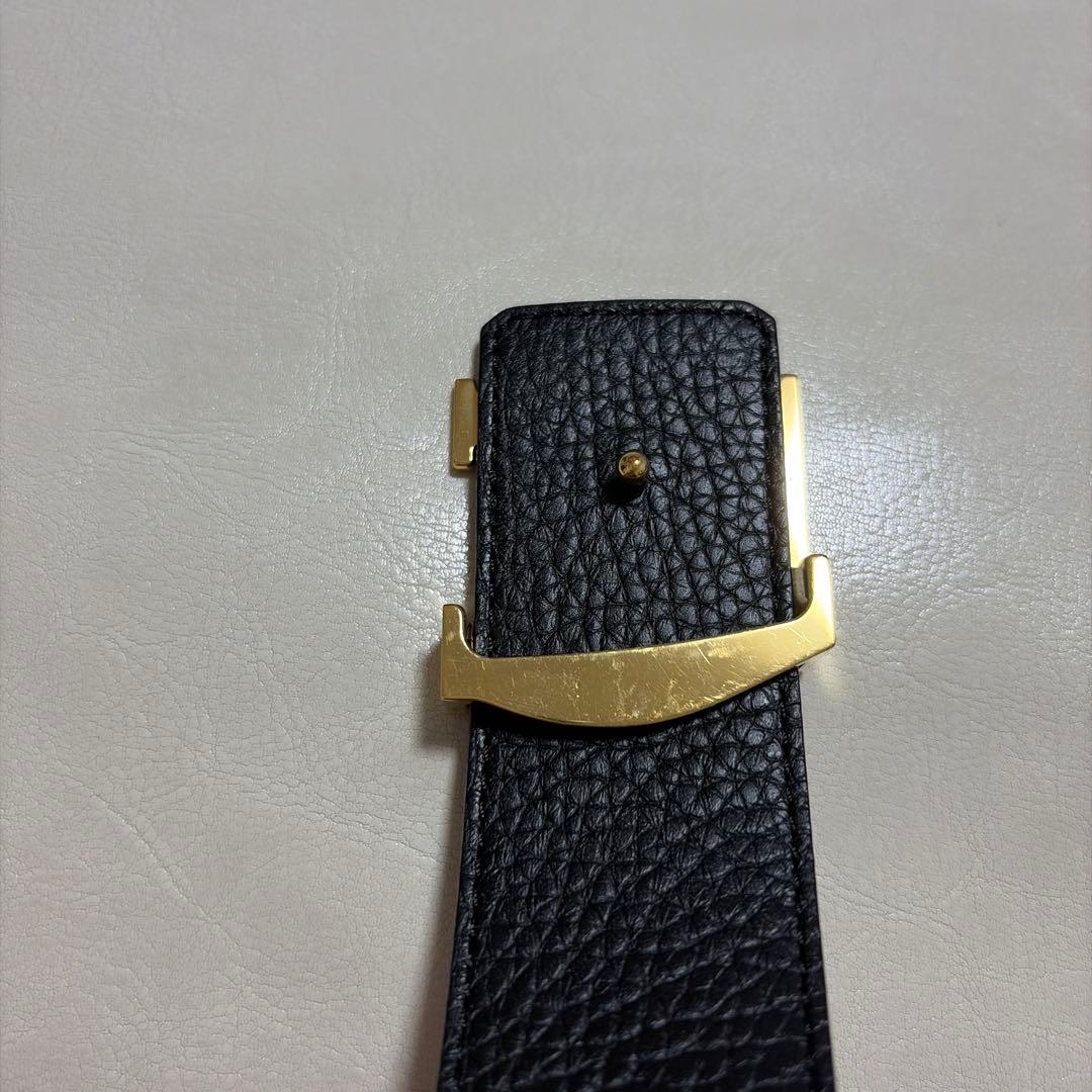 静*°様 LOUIS VUITTON レザーベルト ブラウン/ブラック　M915
